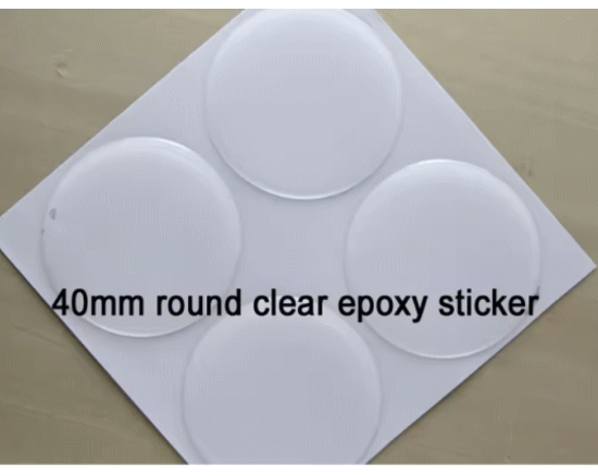 エポキシクリアステッカー（丸型・40mm）100枚組